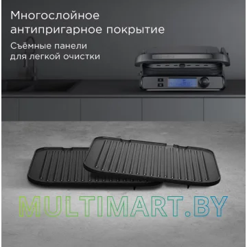 Электрогриль Redmond SteakMaster GM301 (серый/металл) картинка 8